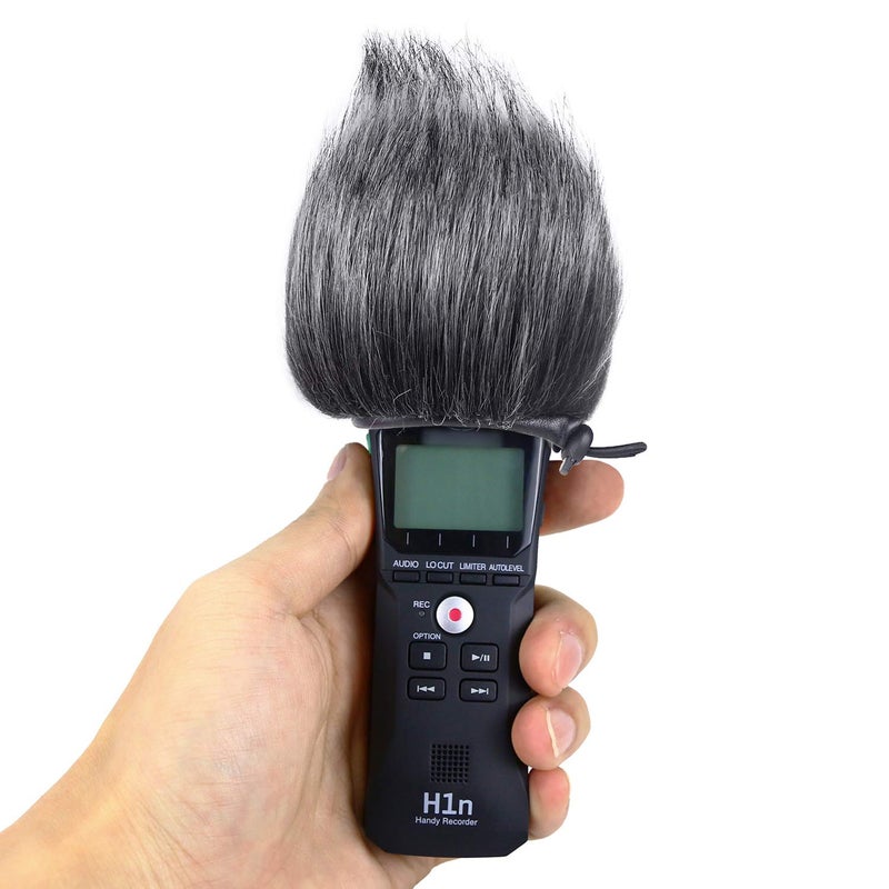 SUNMON Zoom H1n & H1 Recorder Foam, Outdoor Deadcat and Foam Pop Filter & Furry Windscreen Muff forIndoor Foam Cover Wind Shiledï¼ˆ2Packï¼‰ - Image 5